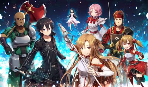 Asuna Kirito Silica Lisbeth Yui And 3 More Sword Art Online