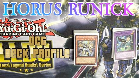 TIER 1 Horus Runick Deck Profile YouTube