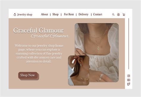 Jewelry Shop Home Page Figma