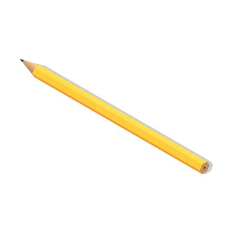 Premium Vector | Yellow pencil for drawing icon isometric of yellow ...