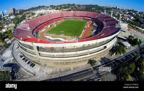 Football around the world. Sao Paulo Football Club or Morumbi Stadium ...