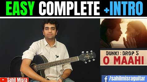 O Maahi Easy Guitar Chords With Intro Tabs Lesson Cover Dunki Drop