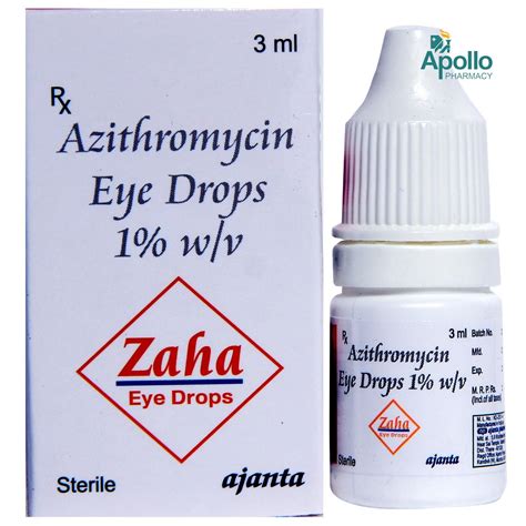 Zaha Eye Drops 3 Ml Price Uses Side Effects Composition Apollo