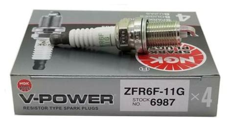 Pack Of New Ngk V Power Spark Plugs Zfr F G Stock Free