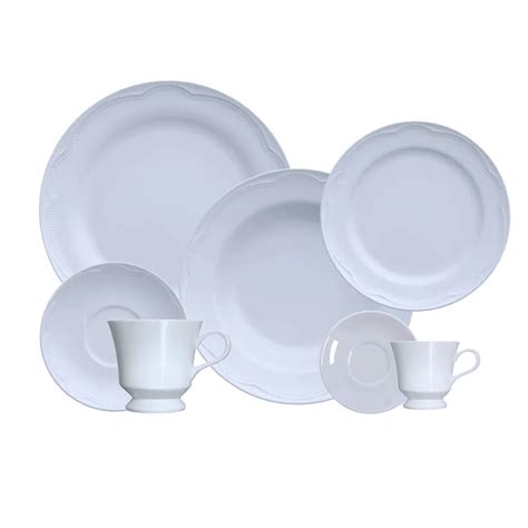 Jogo Jantar Chá e Café 42pçs Cottage Porcelana Germer Envio 24H Submarino