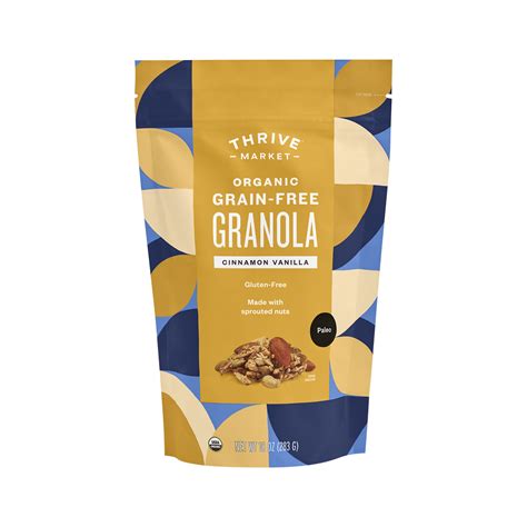 Organic Grain Free Granola Cinnamon Vanilla Thrive Market