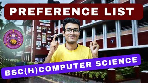 Bsc Hons Computer Science Preference List Delhi University Preference