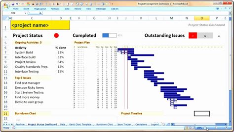 Project Status Report Template Excel Download Filetype Xls | Best ...