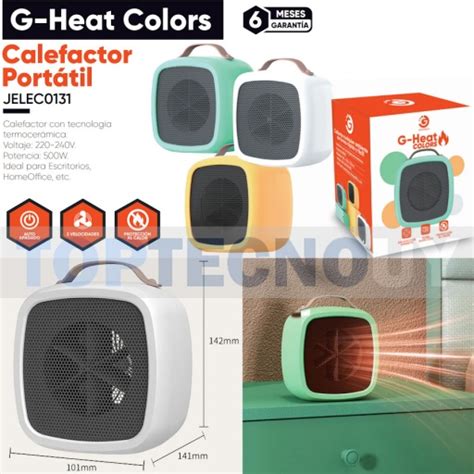 CALEFACTOR ESTUFA CALOVENTILADOR MINI PORTATIL TERMOCERAMICA 500W HOGAR