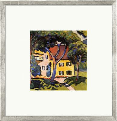 Buy Bild Staudacher Haus Am Tegernsee Gerahmt By August Macke