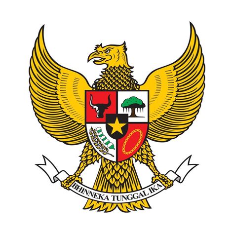 Garuda Bird Is A Symbol Of Indonesia Country Indonesia Mascot Vector