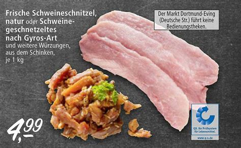 Frische Schweineschnitzel Natur Oder Schweinegeschnetzeltes Nach Gyros