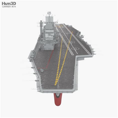 INS Vikramaditya aircraft carrier 3D model - Download Warship on 3DModels.org