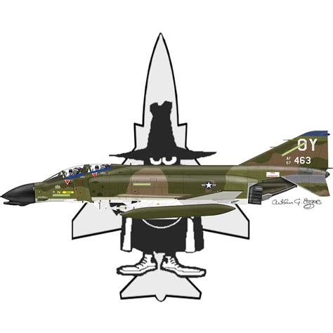 F 4d Phantom Ii Spook Digital Art By Arthur Eggers Pixels