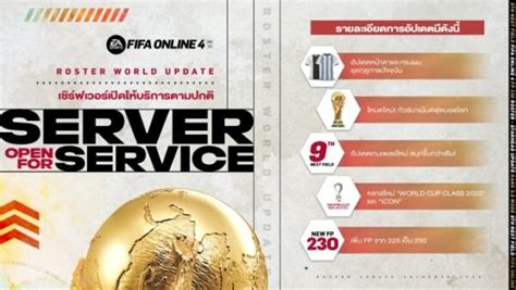 FIFA Online 4 ต้อนรับฟุตบอลโลก 2022 อัปเดตครั้งใหญ่ | ONE Esports Thailand