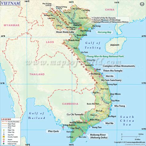 Map of Vietnam, Vietnam Map