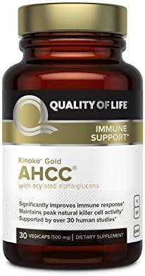 Quality Of Life Kinoko Ahcc Gold Immune Health Mg Count