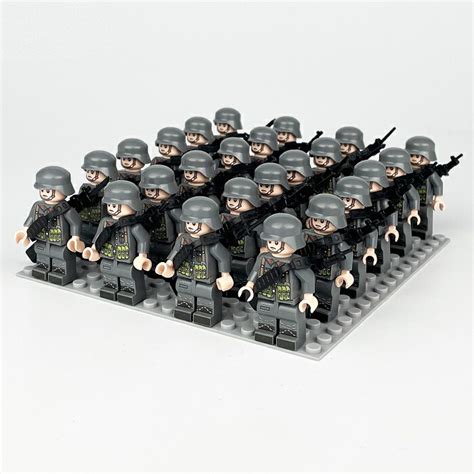 【楽天市場】lego レゴ 互換 ブロック ミニフィグ ドイツ軍 方陣 24体セット レゴブロック ミリタリー 軍隊 Lego 互換品 人形