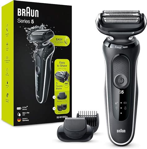 Braun Series 5 50 W1500s Rasoir Électrique Homme Avec Tondeuse À Barbe