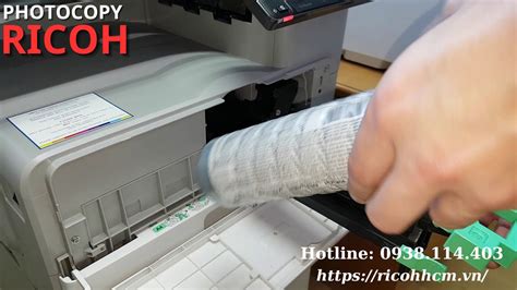 Cách đổ Mực Thải Máy Photocopy Ricoh