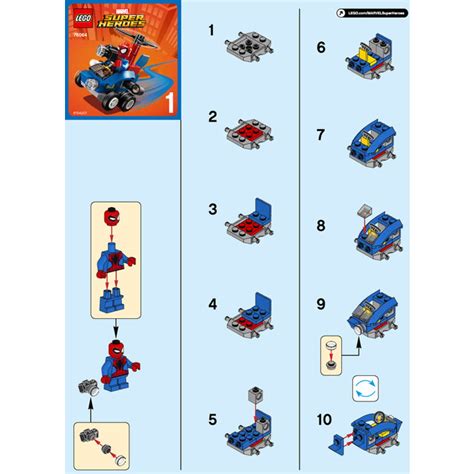 LEGO Mighty Micros: Spider-Man vs. Green Goblin Set 76064 Instructions ...