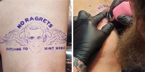 Ryan Reynolds fan gets 'No Ragrets' tattoo of actor's face - Prince ...