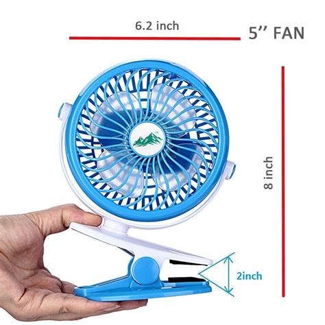 Aipai Battery Operated Clip Fan Small Portable Fan Powered By