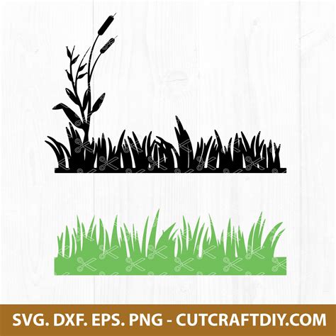 Grass Svg Leaves Svg Cut File Png Dxf Eps For Cricut And Silhouette