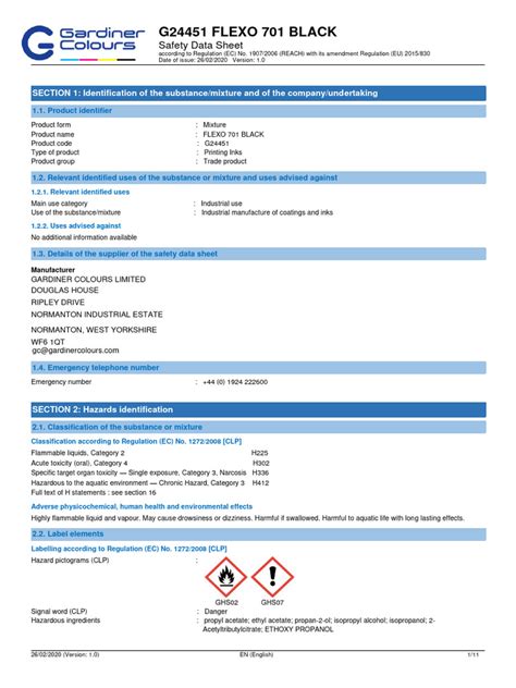 MSDS Flex | PDF | Dangerous Goods | Toxicity