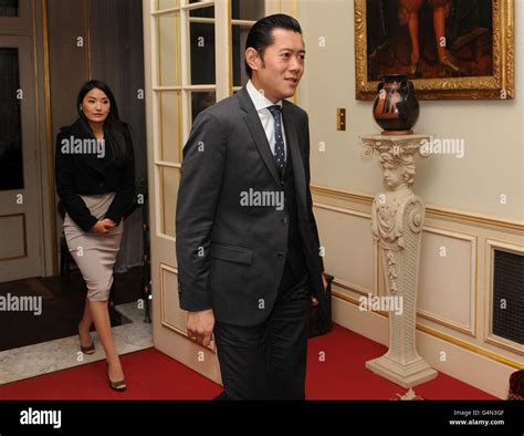 King and Queen of Bhutan visit Stock Photo - Alamy