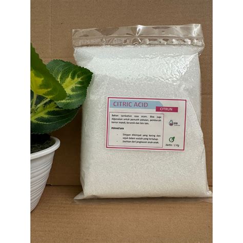 Jual Citric Acid Citrun Food Grade Biang Sitrun Pembersih Kamar