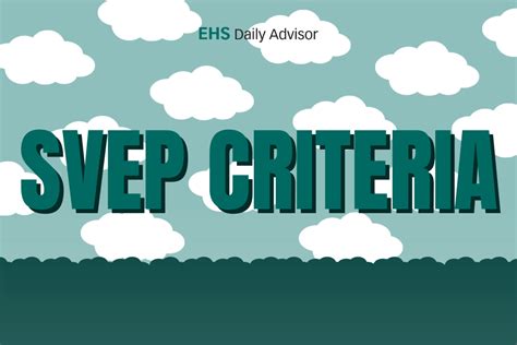 Infographic Svep Criteria Ehs Daily Advisor