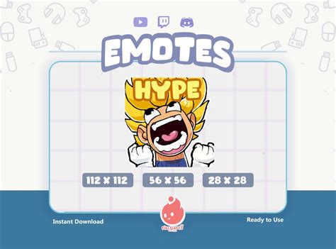 Twitch Emote Super Saian Hype Emote Funny Emotes Meme Emotes