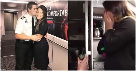 Pilot Proposes To Flight Attendant Girlfriend In The Most Adorable Way