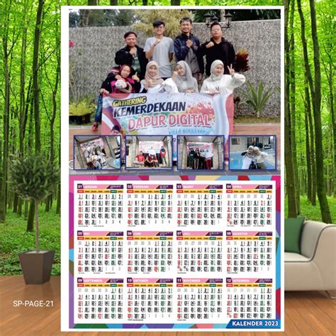 Jual Kalender Dingding Aesthetic Keluarga Perusahaan Sekolah Pesantren