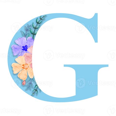 Floral Alphabet Botanical Letter Clipart Design 22376252 Png Nbkomputer