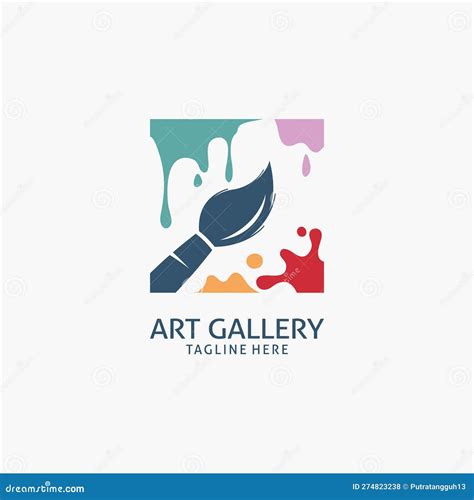 Art gallery logo design stock vector. Illustration of sign - 274823238