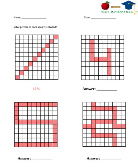 Percentage Worksheets