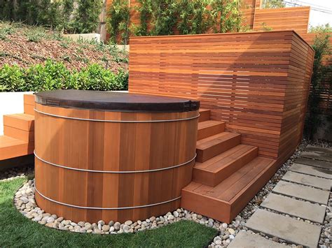 cedar-hot-tub-installation - Spa Repair LA