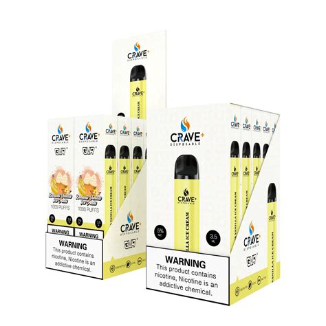 Crave Plus 1000 Crave Plus Vape 1000 Box Crave Disposables