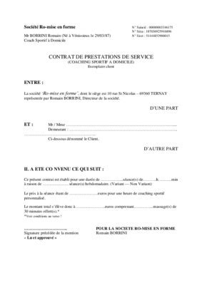 Contrat Prestations De Service Pdf Notice Manuel D Utilisation