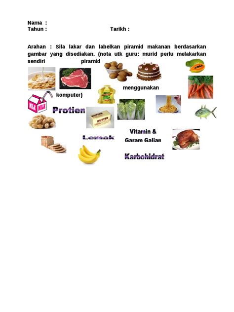 Latihan Piramid Makanan Pdf