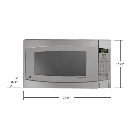 Ge 22 Cu Ft 1200 Watt Countertop Microwave Stainless Steel In The Countertop Microwaves