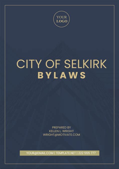 Free City Of Selkirk Bylaws Template to Edit Online