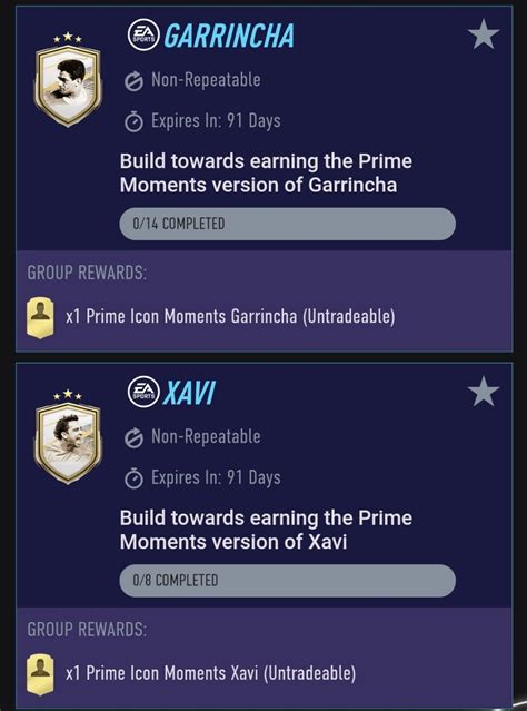 Garrincha And Xavi Prime Icon Moments Sbc R Easportsfc