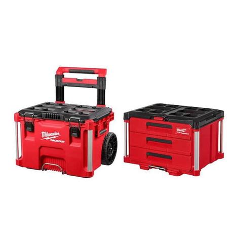 Milwaukee Packout Rolling Modular Tool Box Off