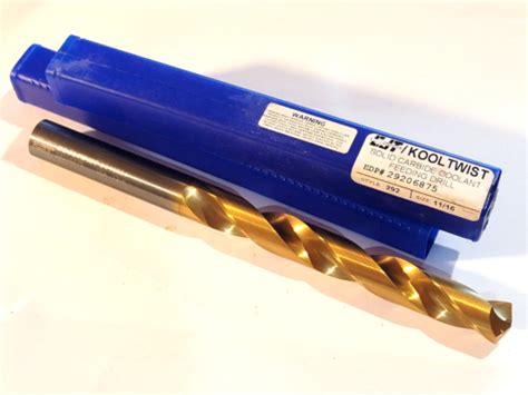 11 16 SOLID CARBIDE DRILL KOOL TWIST 0 6875 COOLANT FED EBay