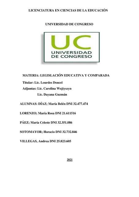 Preguntas Trabajo Práctico Integrador Legislación horacio uDocz