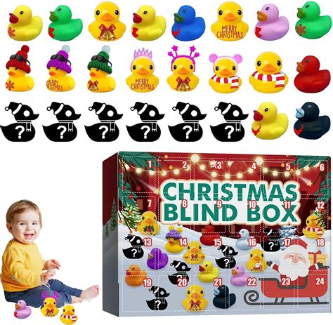 Christmas Duck Toy Advent Calendar 2023 Countdown Calendar With 24