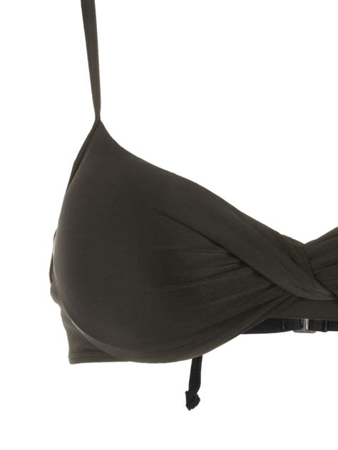 Lygia Nanny Cassis Bikini Top Black FARFETCH